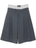 Marine Serre regenerated tailored shorts - Grey