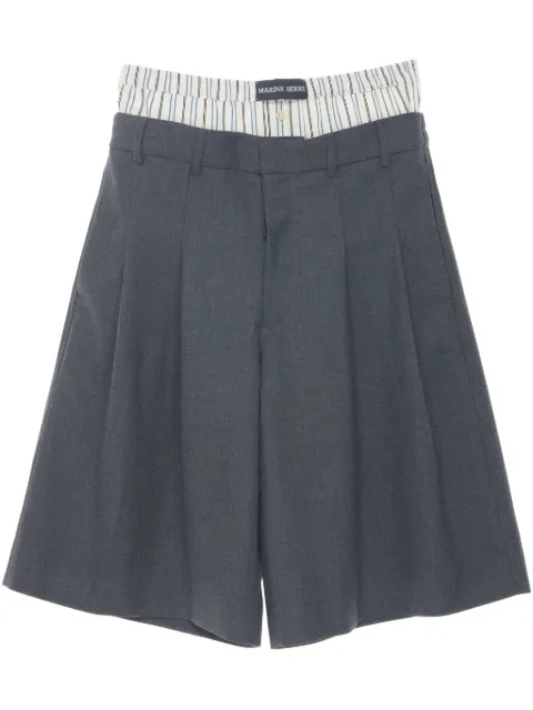 Marine Serre short en tissu régénéré