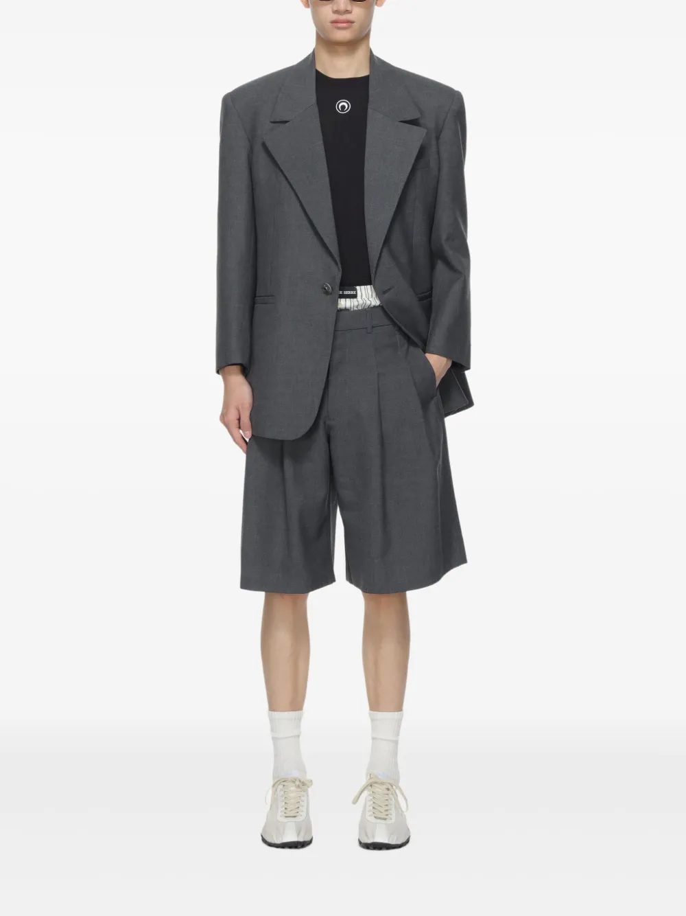 Marine Serre regenerated tailored shorts | Tailored Shorts | Image 2