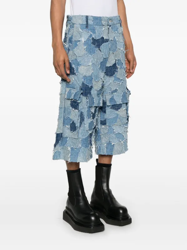 Who Decides War Boro Denim Cargo Shorts | Blue | FARFETCH