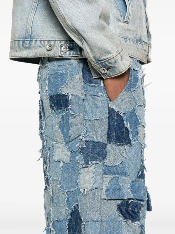 Who Decides War Boro Denim Cargo Shorts | Blue | FARFETCH