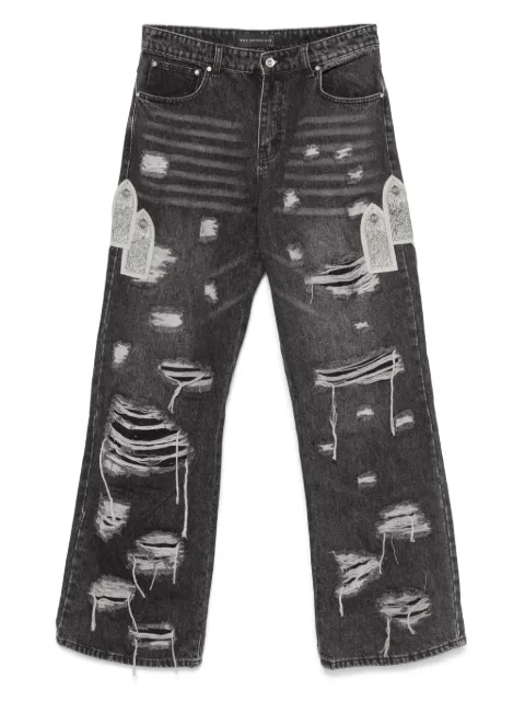 Who Decides War Side Patch Relaxation jeans