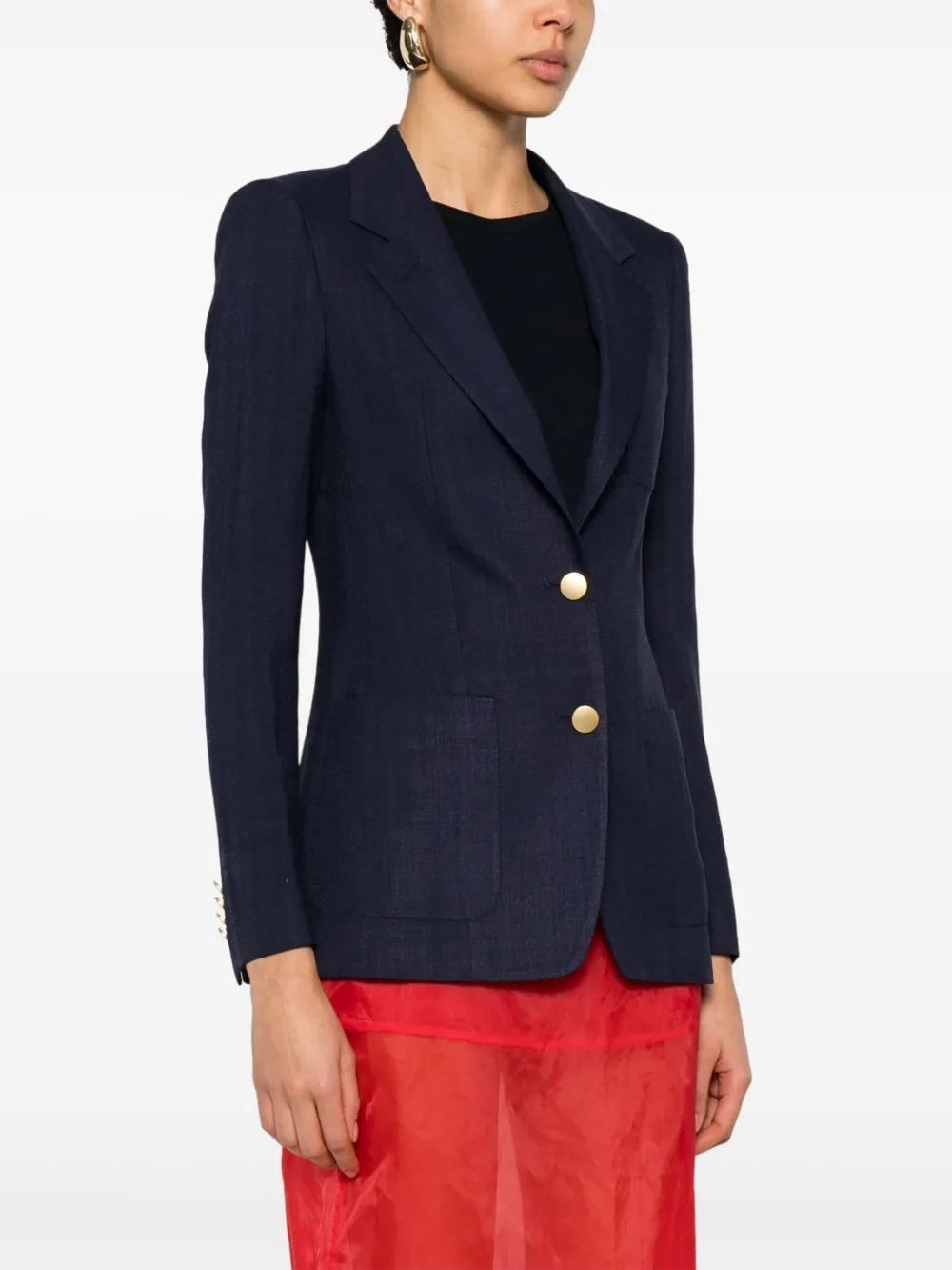 Tagliatore Blazer met enkele rij knopen Blauw