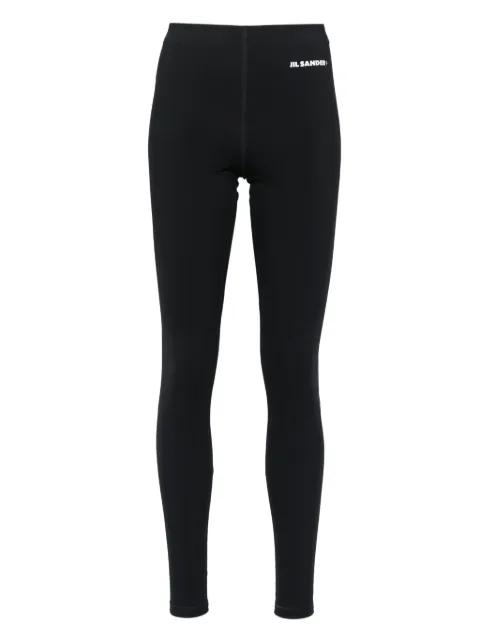 Jil Sander leggins con logo estampado