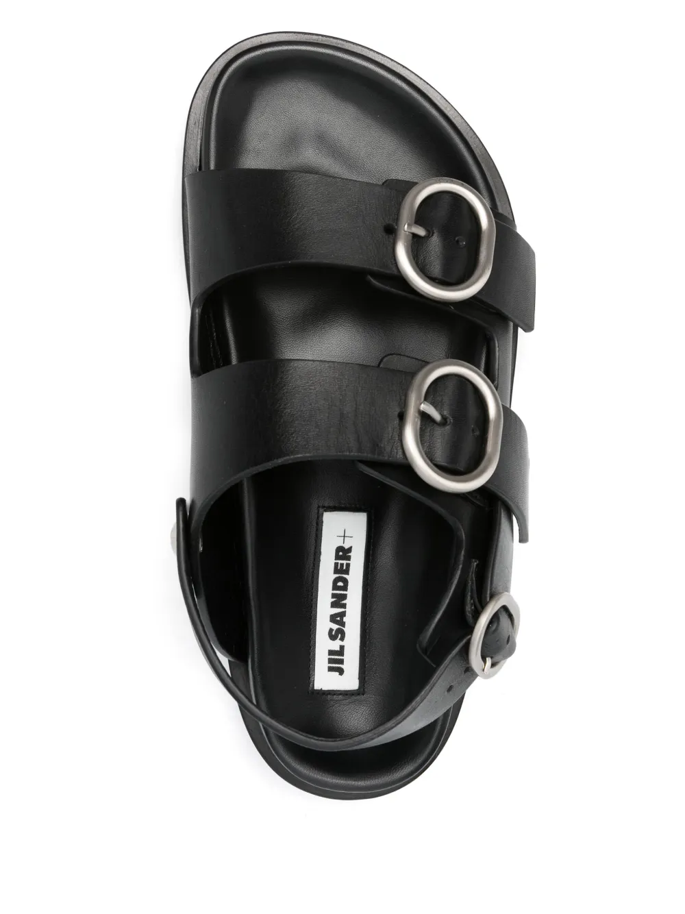 JIL SANDER+ leather sandals Black
