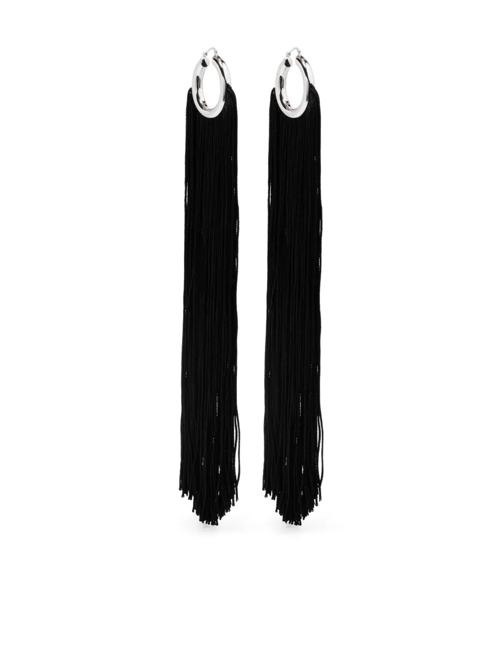 Jil Sander aretes con flecos | plateado | Image 1