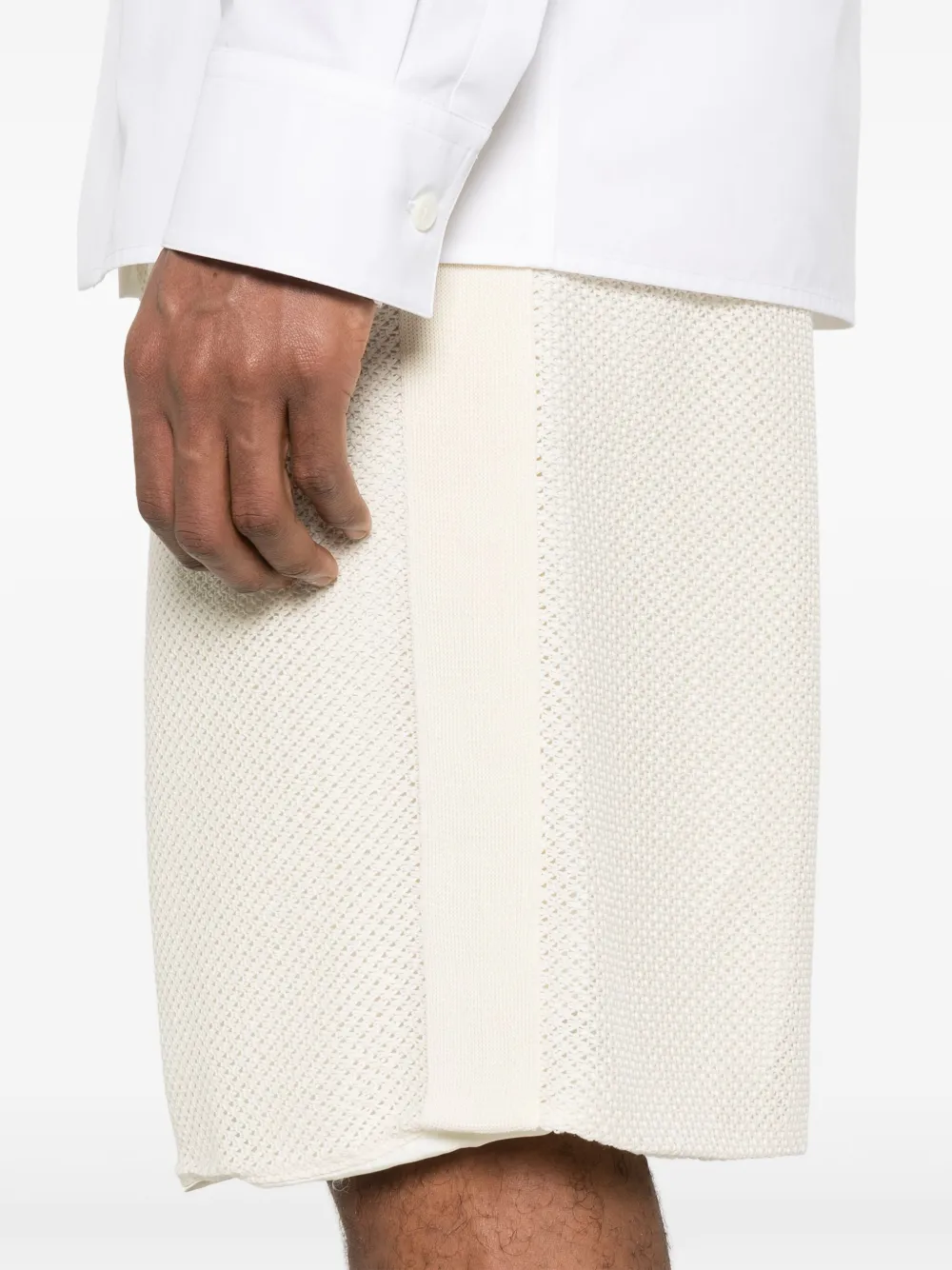 Jil Sander Gebreide shorts Beige