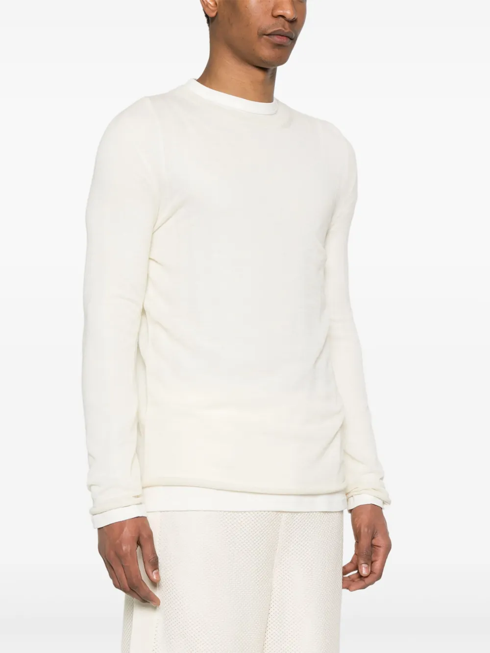Jil Sander Gelaagd T-shirt Beige