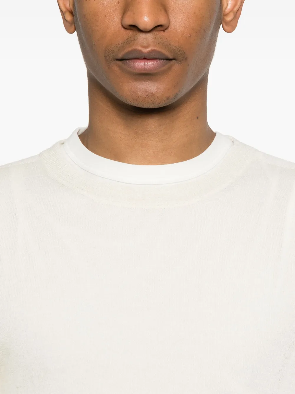 Jil Sander Gelaagd T-shirt Beige
