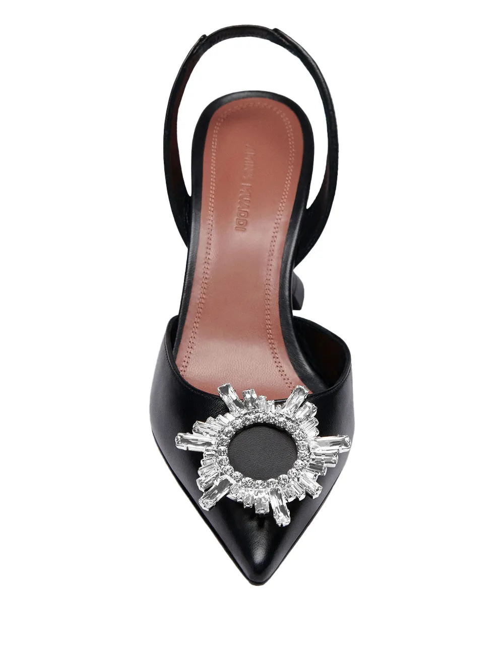 Amina Muaddi 70mm Begum pumps Black