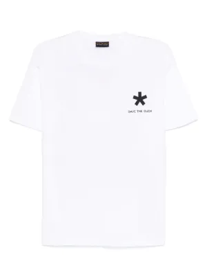 Tシャツ・カットソー SAVE THE DUCK Men T-shirt White DT1709MBESY20 00000 Men's ducker t shirt nalo in white - Save The Duck