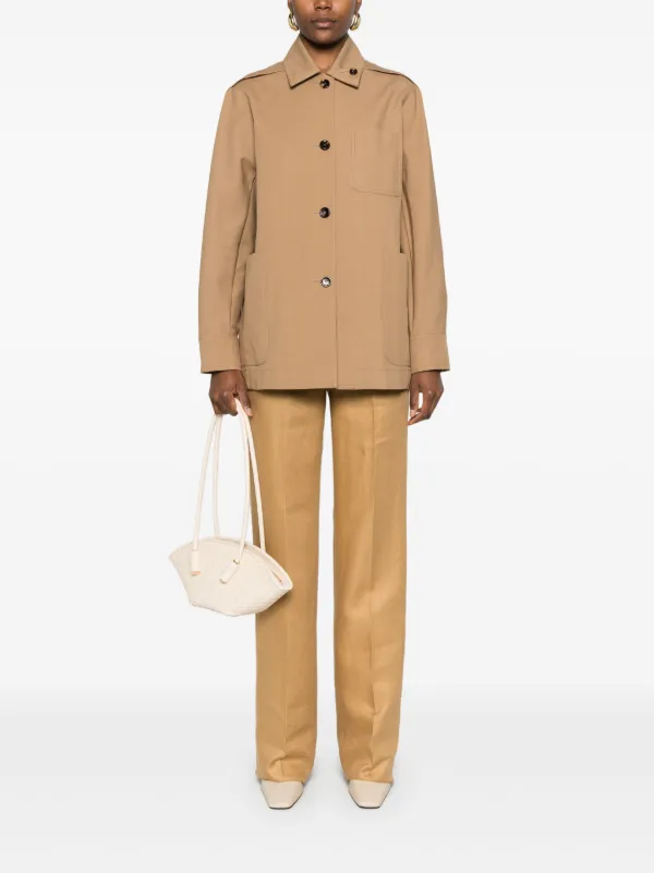 25SS new/Max Mara リト半袖シャツジャケット Jacket Brown MAX MARA | Cropped Shirt Jacket | Women | Tobacco | Flannels