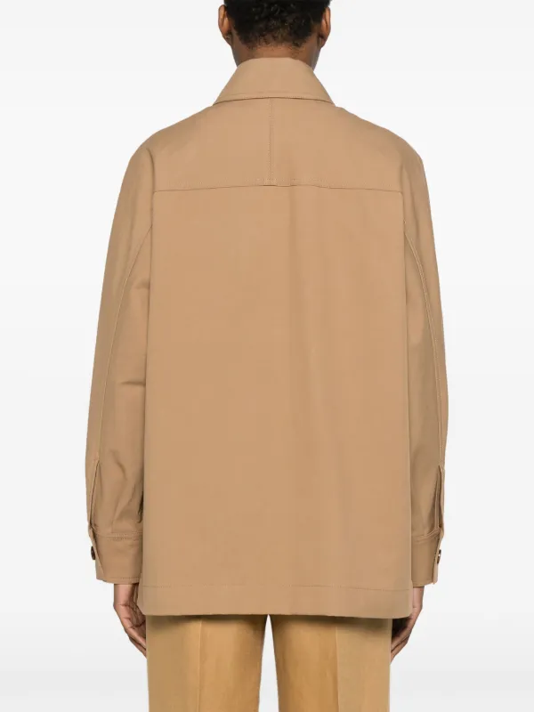 Max Mara Moneta Shirt Jacket | Brown | FARFETCH