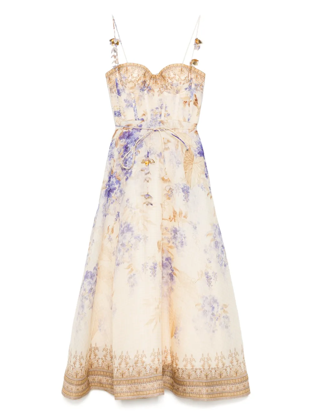 ZIMMERMANN floral-print maxi dress Beige