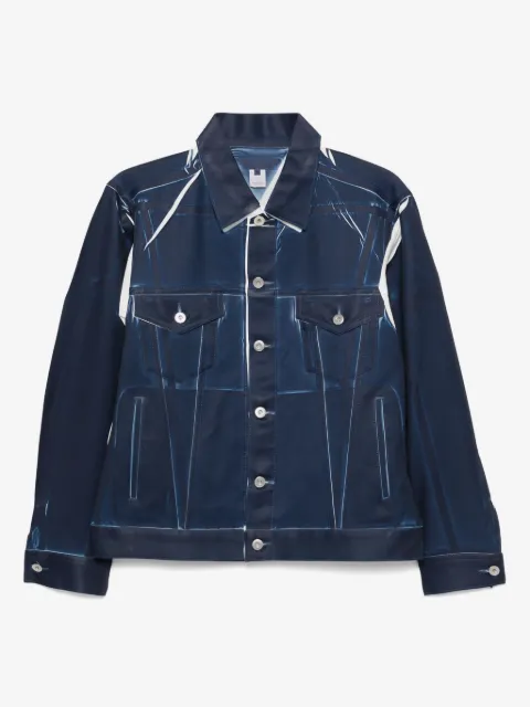 Comme Des Garçons Shirt veste à imprimé jean