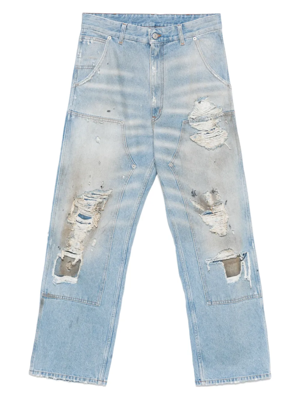 MM6 Maison Margiela distressed jeans Blauw