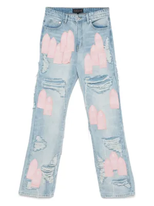 【関税込み】Who Decides War ブルー Easter Pink ジーンズ Who Decides War メンズ デニム通販 - FARFETCH