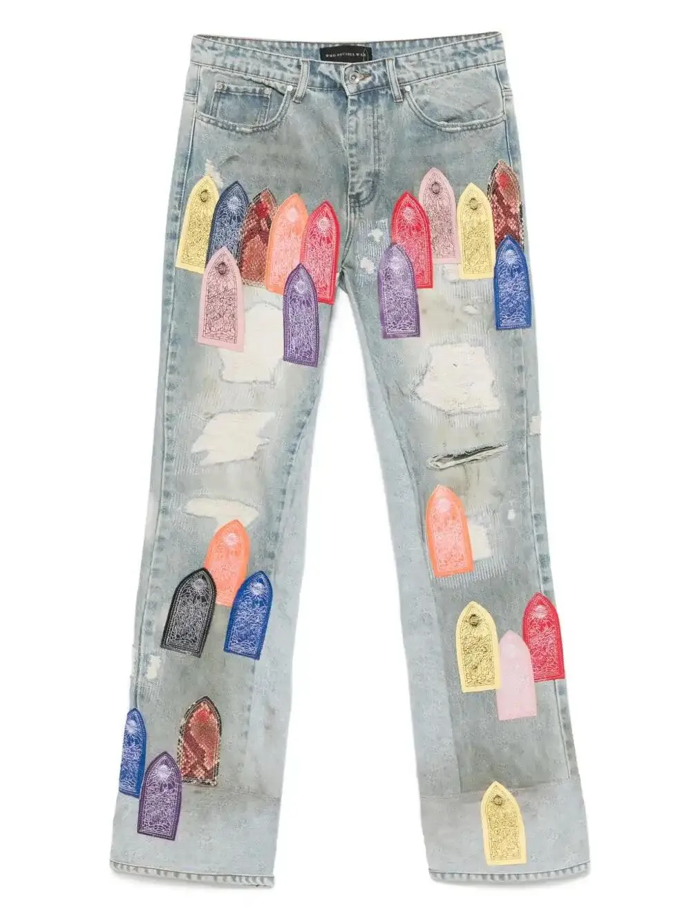 Patch Arched Distressed jeans