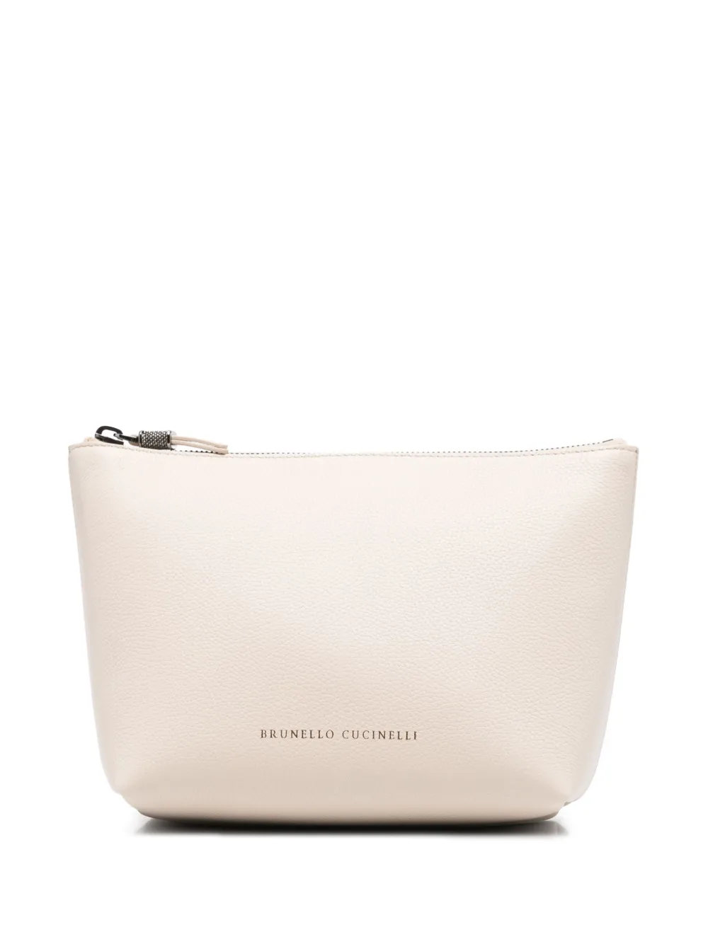Brunello Cucinelli pouch i kornigt läder | neutral | Image 1