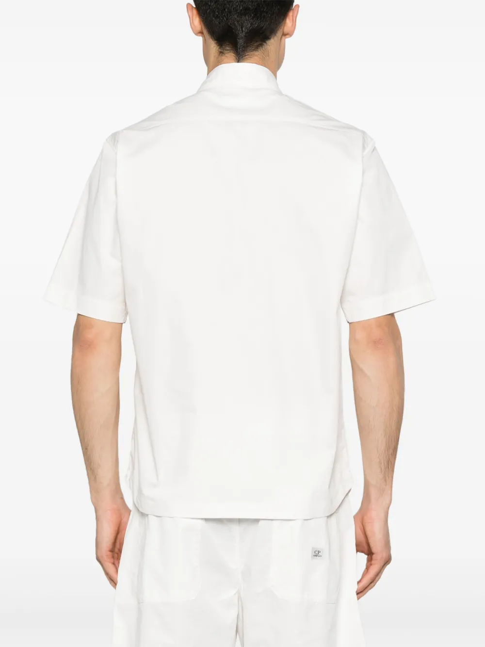 C.P. Company Gabardine overhemd met korte mouwen Wit