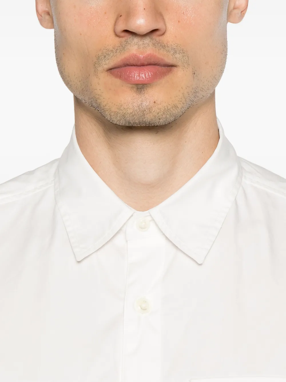 C.P. Company Gabardine overhemd met korte mouwen Wit