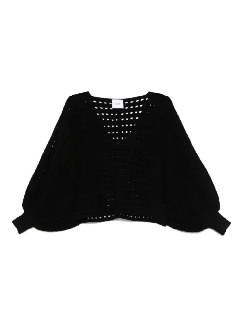 Nude pull en maille ajourée - Noir - Nude - Modalova