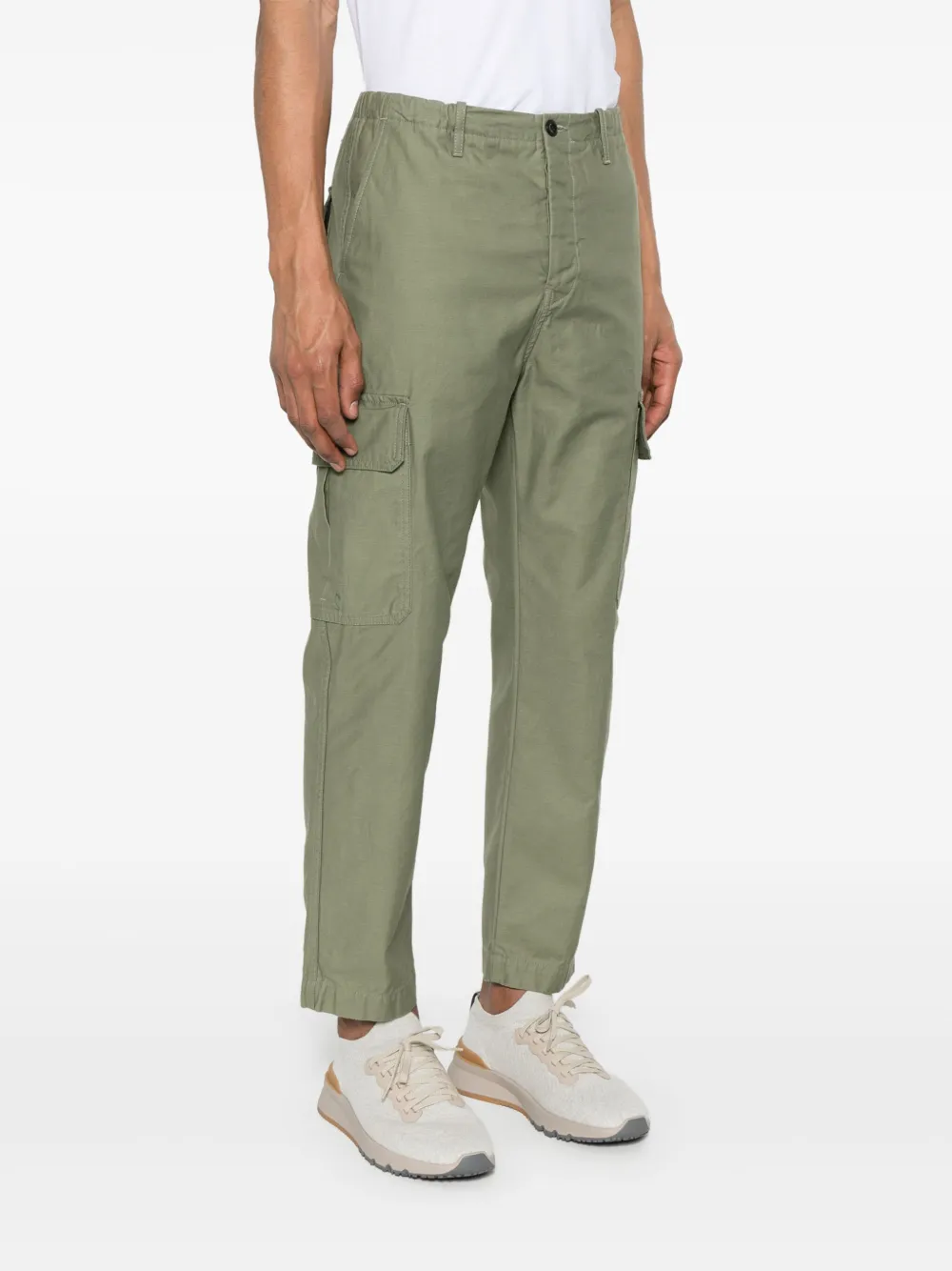 Incotex Broek met toelopende pijpen Groen