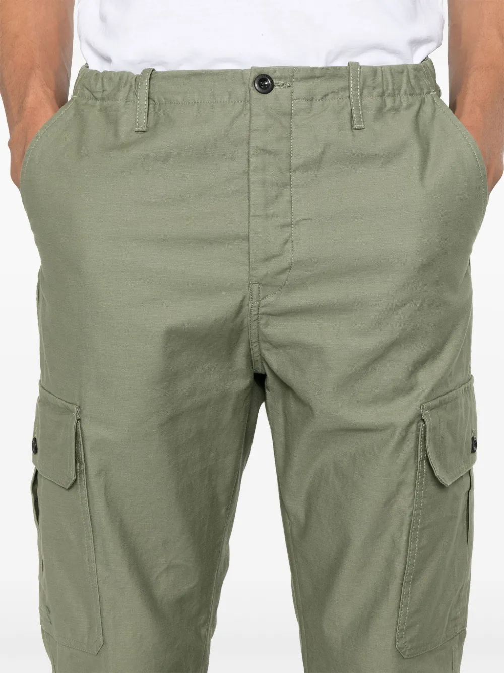 Incotex Broek met toelopende pijpen Groen