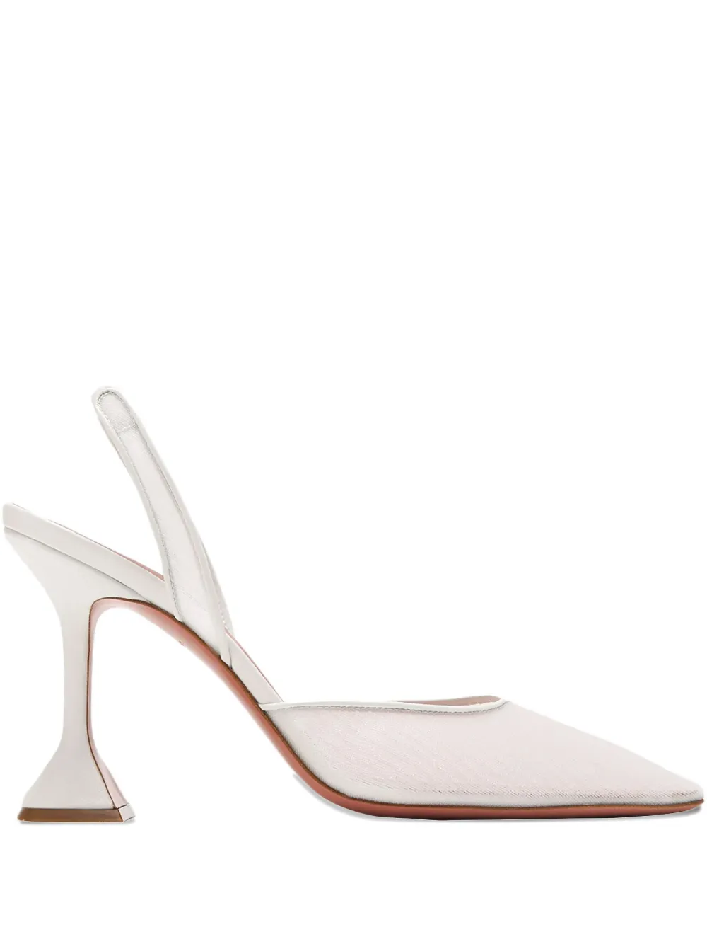 Amina Muaddi 95mm Holli pumps Neutrals