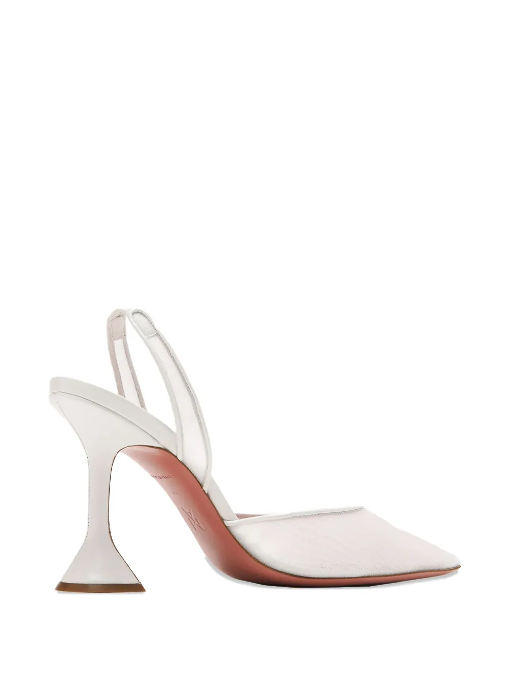 Amina Muaddi 95mm Holli pumps Neutrals