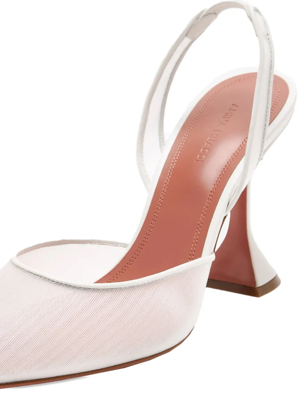 Amina Muaddi 95mm Holli pumps Neutrals