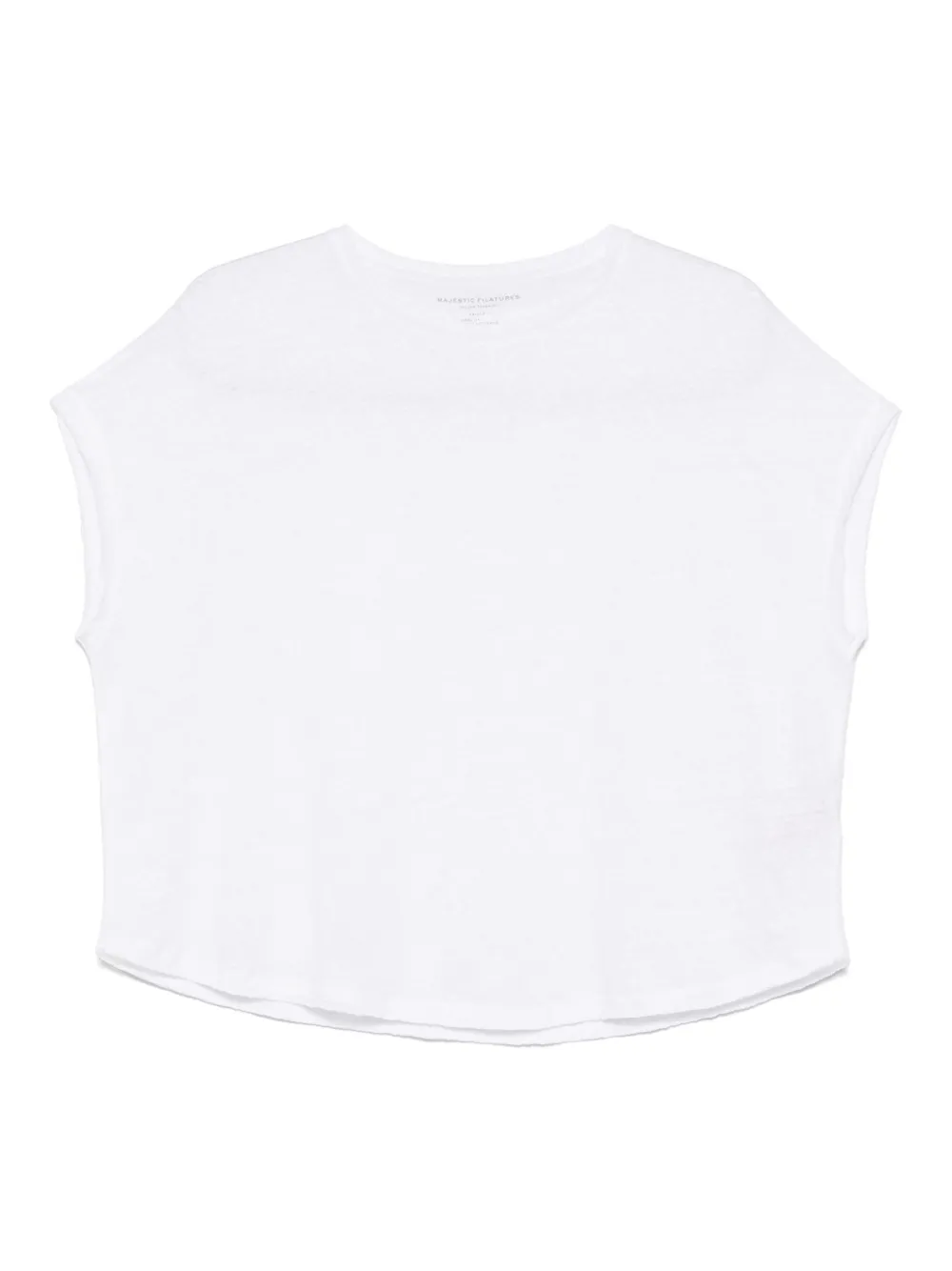 Majestic Filatures Gerafelde top Wit