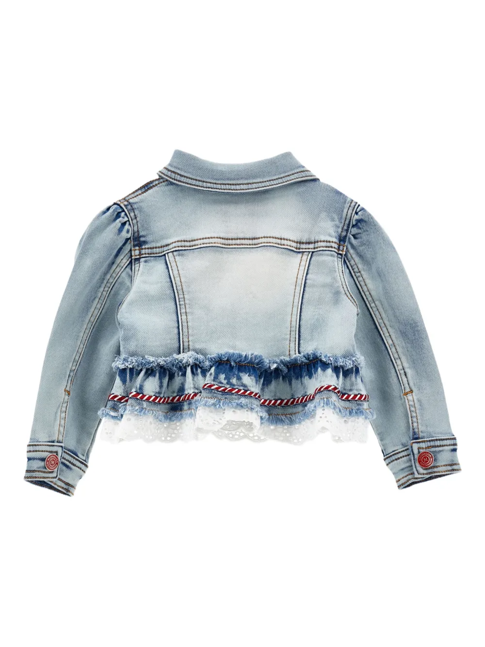 Monnalisa cropped denim jacket | Girls Denim Jackets | Image 2
