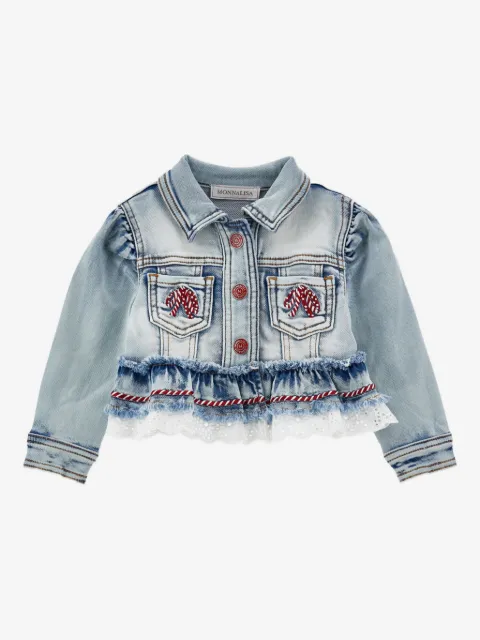 Monnalisa cropped denim jacket
