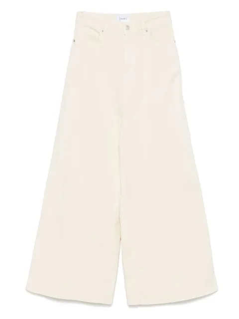 Nude wide-leg jeans 