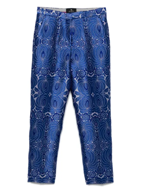 ETRO jacquard-lace trousers