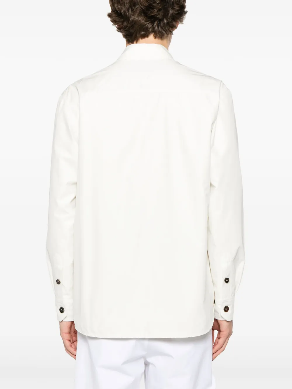 Brioni Zijden shirtjack Wit