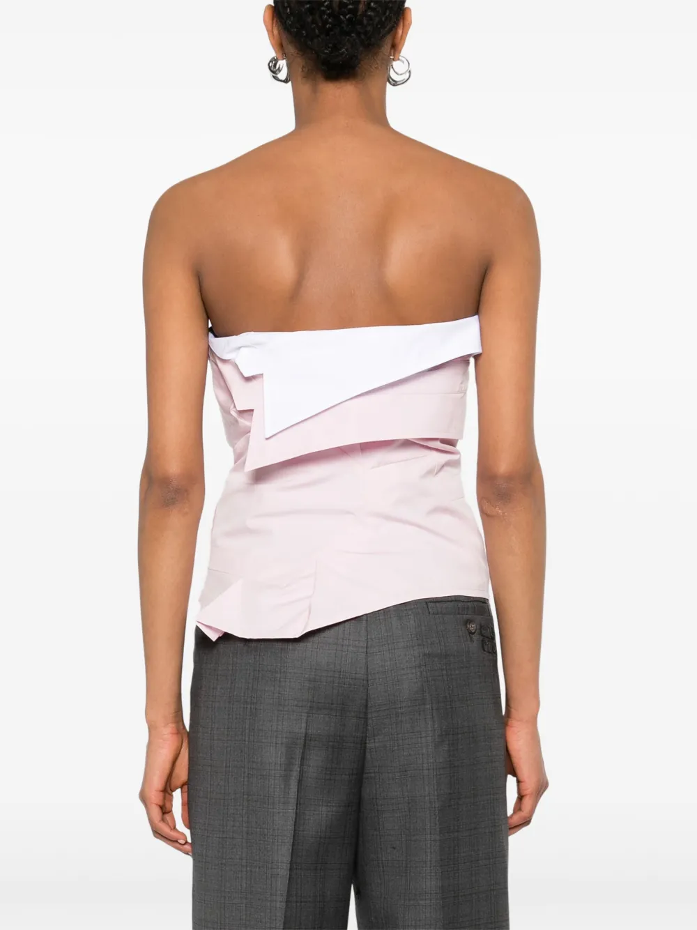 Miu Popeline top Roze