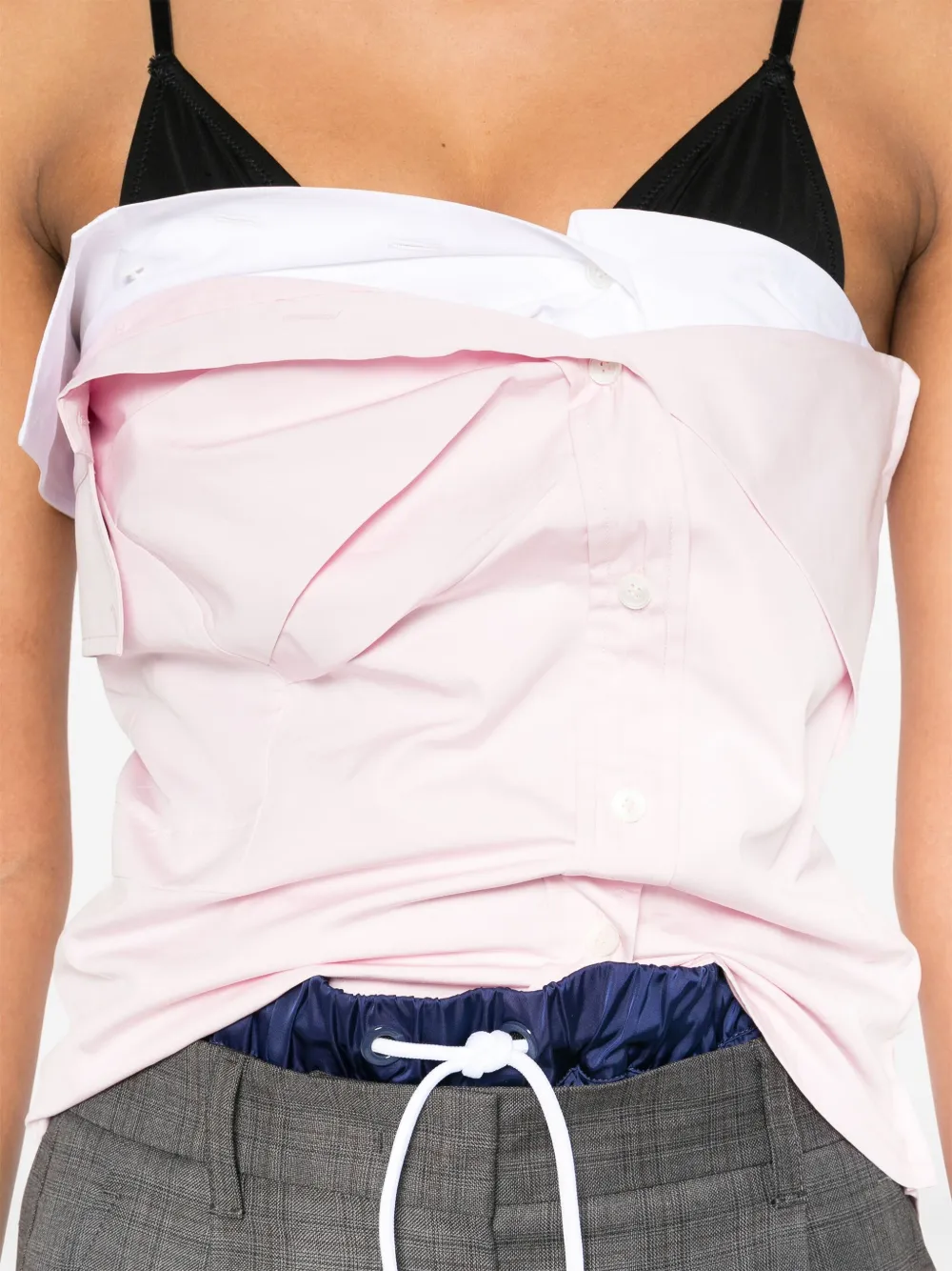 Miu Popeline top Roze