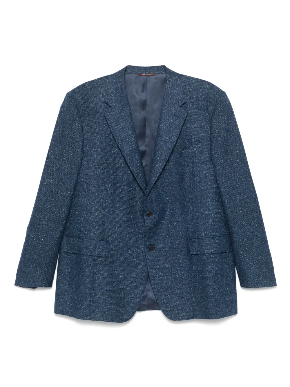 Canali Blazer met gemêleerd effect Blauw