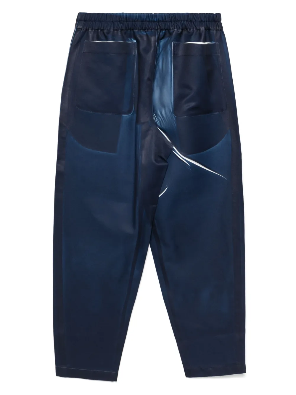 commedesgarçonsshirt Comme Des Garçons Shirt Broek met denim-print - Blauw
