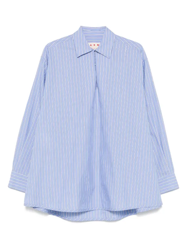 MARNI 20AW ストライプシャツ Marni ストライプ シャツ | ブルー | FARFETCH JP