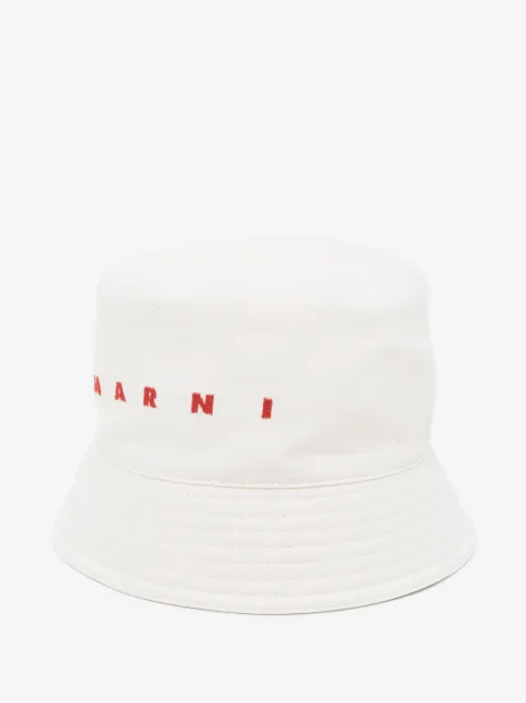 Marni logo-embroidered bucket hat