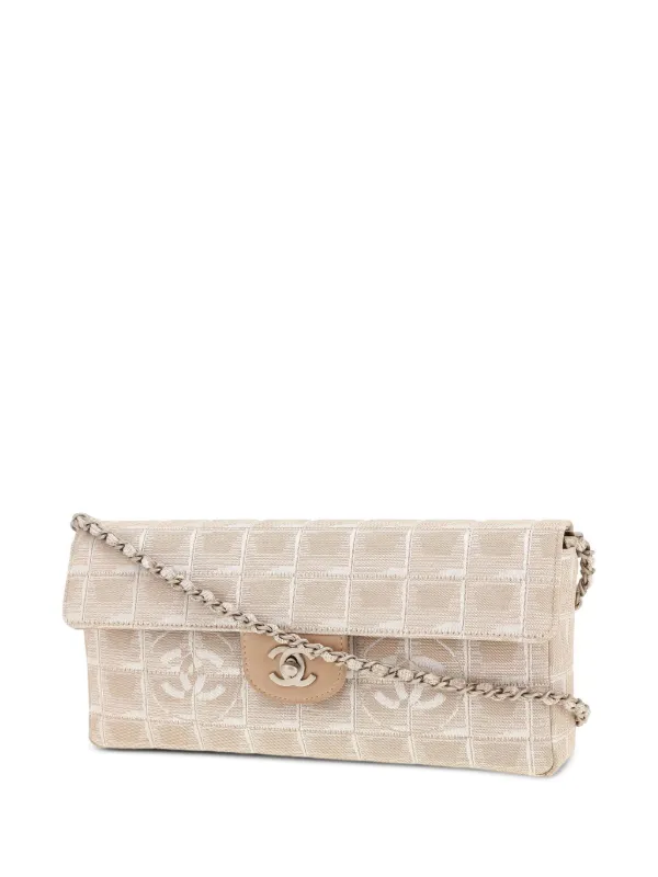 Chanel Pre-owned 2002 Choco Bar Shoulder Bag in Neutrals