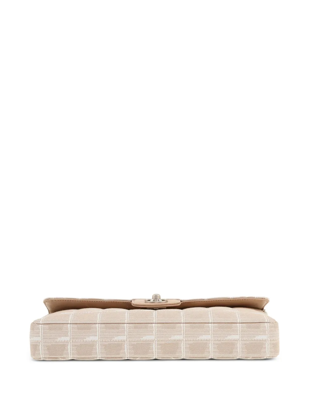 Pre-owned Chanel 2002 Choco Bar Shoulder Bag In Neutrals