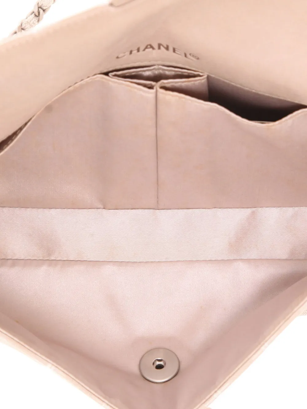 Pre-owned Chanel 2002 Choco Bar Shoulder Bag In Neutrals