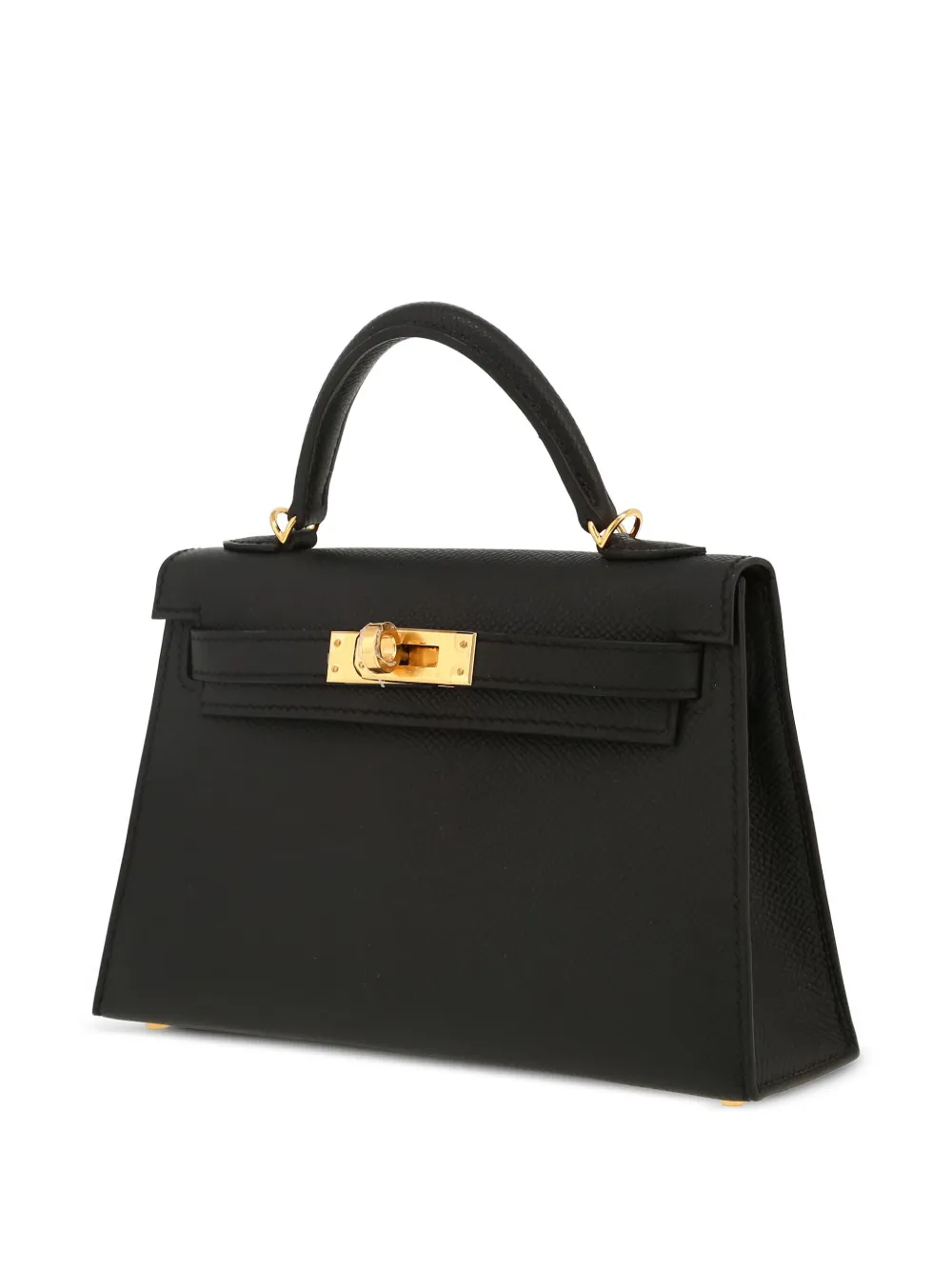 Pre-owned Hermes 2024 Kelly 20 Two-way Handbag In Black