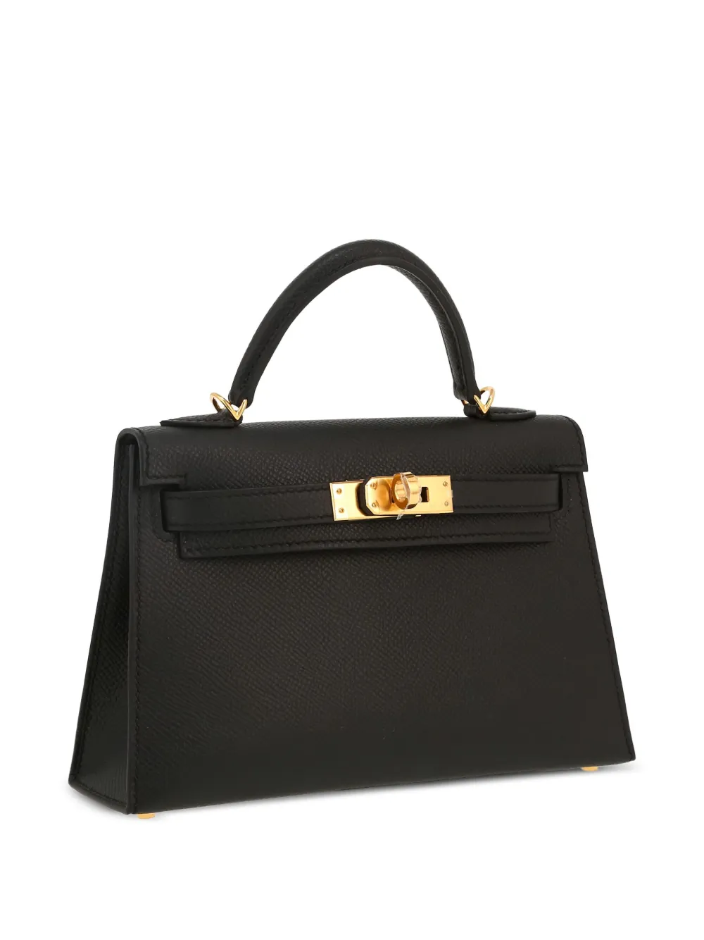 Pre-owned Hermes 2024 Kelly 20 Two-way Handbag In Black