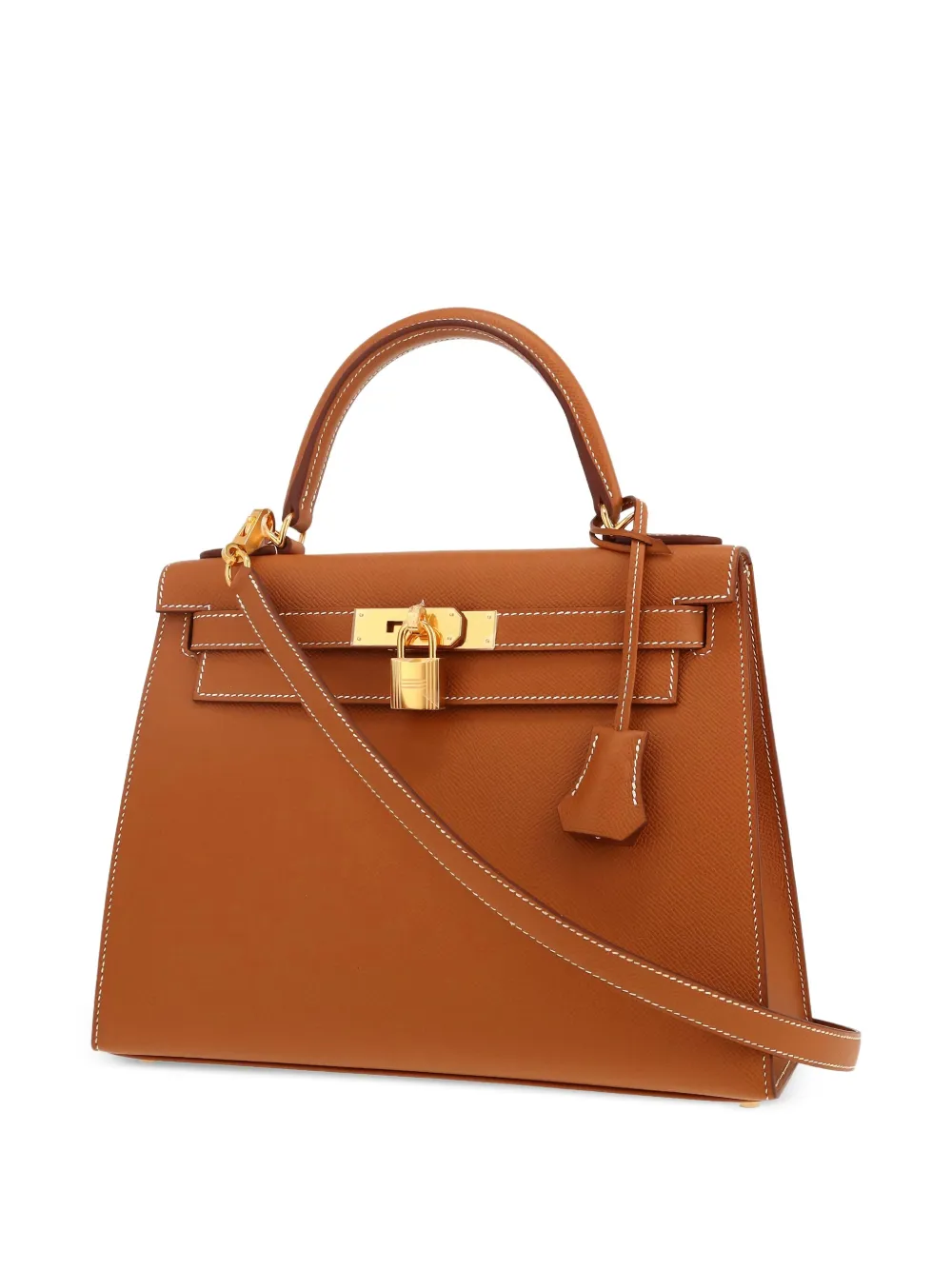 Pre-owned Hermes 2024 Kelly 28 Handbag In Brown