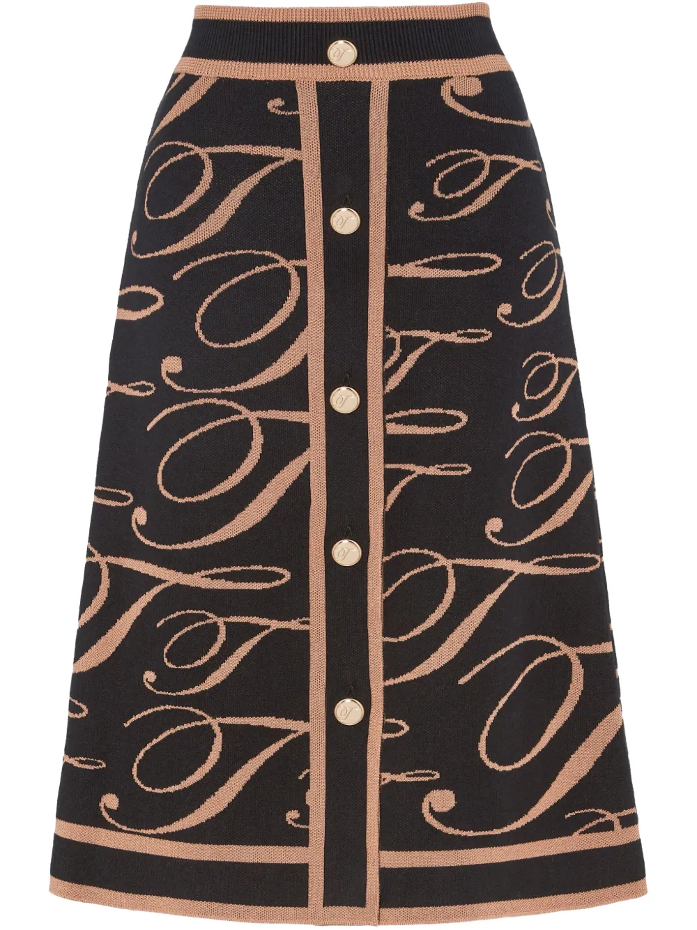 Temperley London T-logo Mania skirt | Black | Image 1